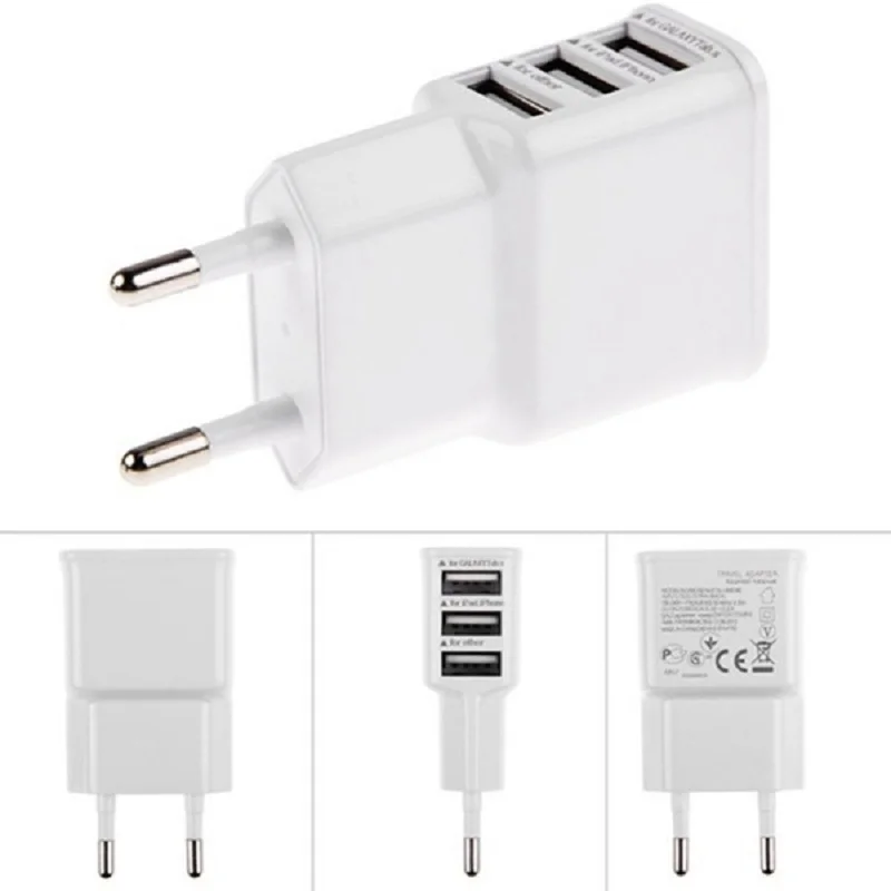 5V 2A EU Multi USB Charger Device Plug For iPhone 6 5S for Samsung Galaxy S5 Travel Usb Power Adapter Wall Charger CH131