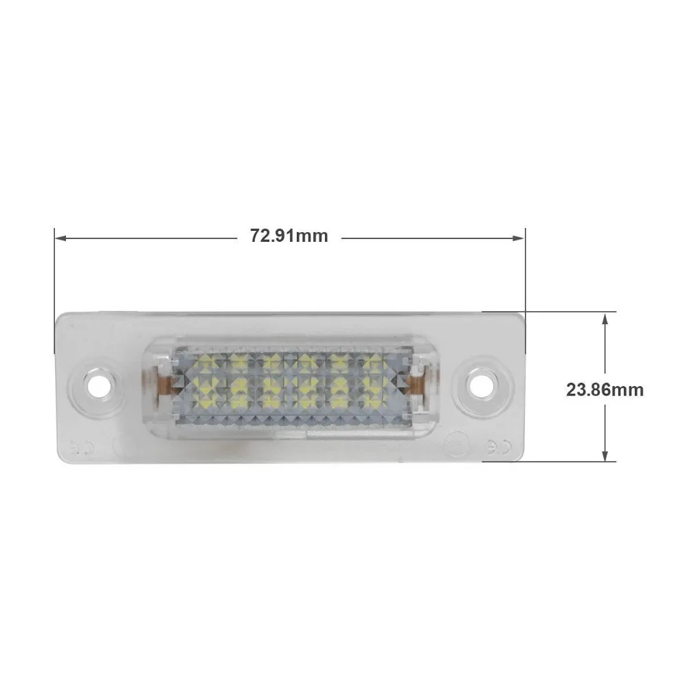 Нет ошибок светодиодный фонарь освещения номерного знака Лампа для Volkswagen VW Passat B5.5 B6 Jetta Caddy Touran Golf Plus транспортер T5 Skoda Superb