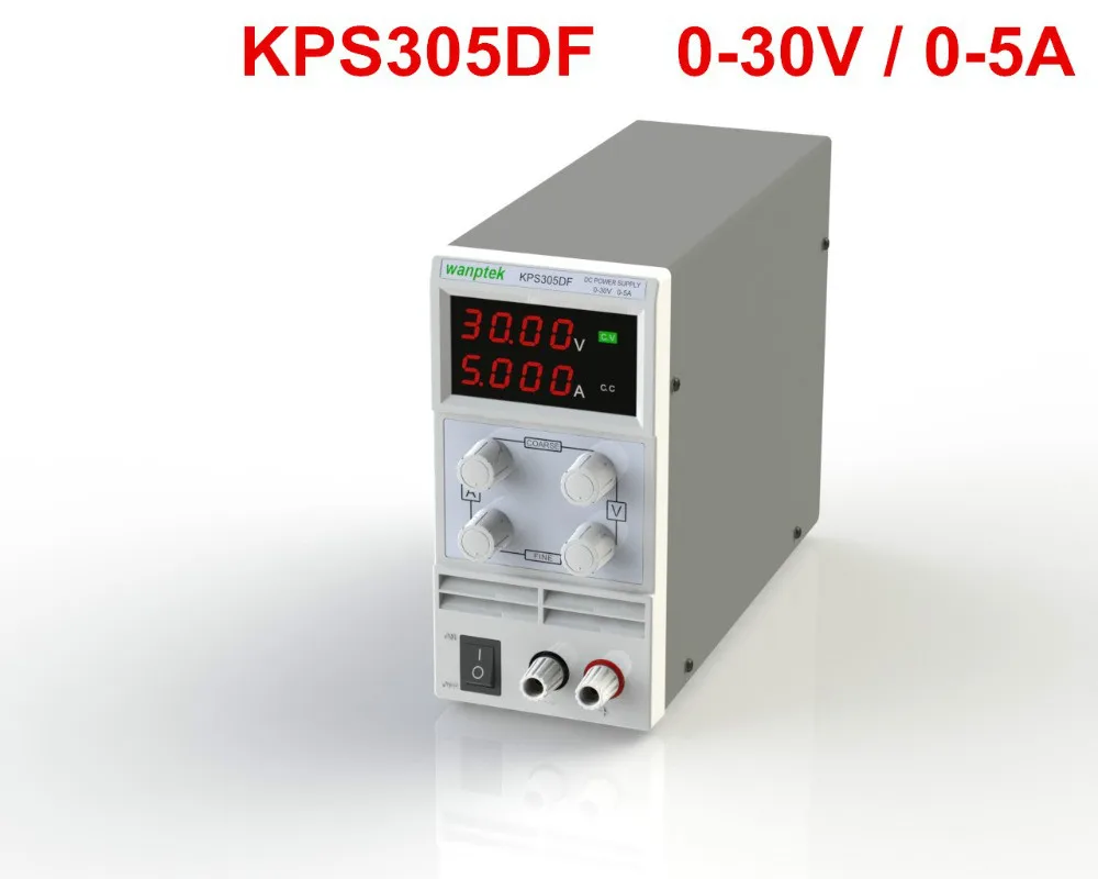 

KPS305DF Switching Display 4 Digits LED 0-30V 5A Mini DC Power Supply High Precision Variable Adjustable AC 110V/220V 50/60Hz