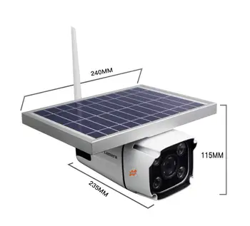 

SmartYIBA 4G/Wifi Wireless Surveillance Camera Solar Security Intelligence Camera 4G Network Camera Built-in 10400m Battery
