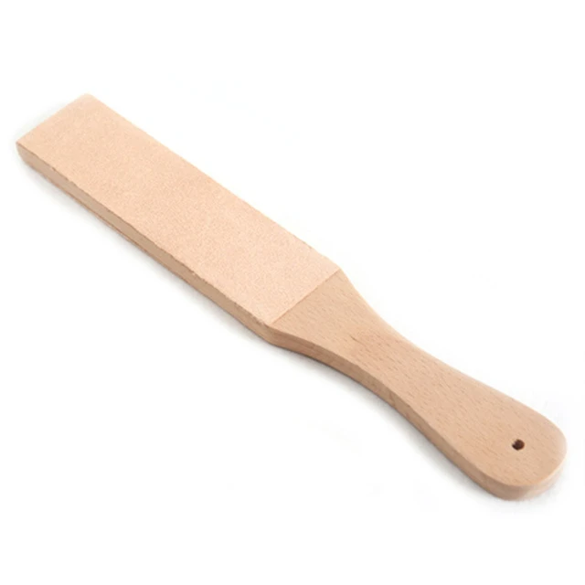 Semicircular Double-sided leather strop for sharpening