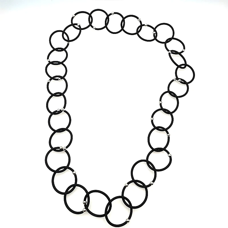 YD& YDBZ дизайнерское роскошное ожерелье с подвеской s для женщин, цепочка для воротника, резиновый круг, регулируемое ожерелье, ручная работа, Панк ювелирные изделия, Новое Колье