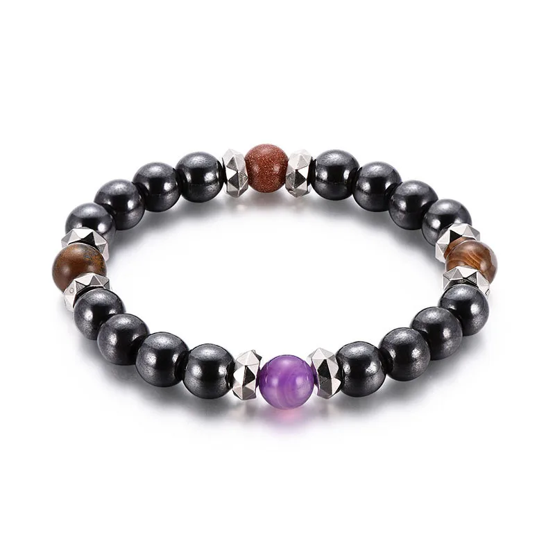 

Fashion Bead Bracelets Women Natural Magnet Stone Bracelets for Men Jewelry Unisex Bangles