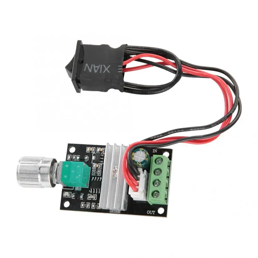 DC 6 28V 3A ШИМ контроллер скорости электродвигателя регулятор с функцией