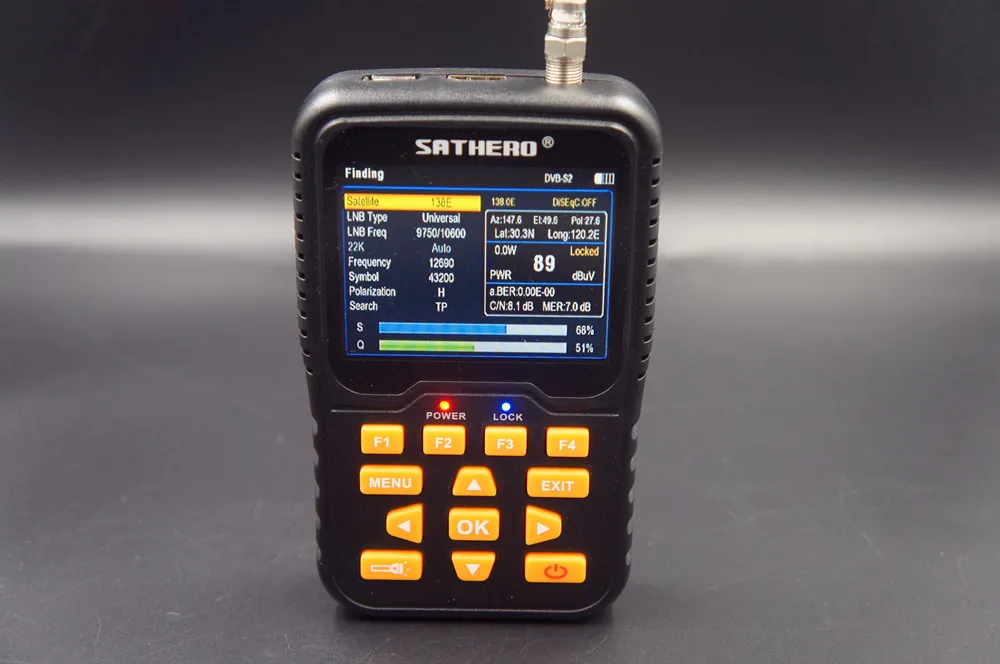 Sathero спутниковый искатель SH-400HD DVB-S/S2 сигнала Finder 3,5 дюймов HD ЖК-дисплей Экран Цифровой измеритель сигнала SH400 Satfinder