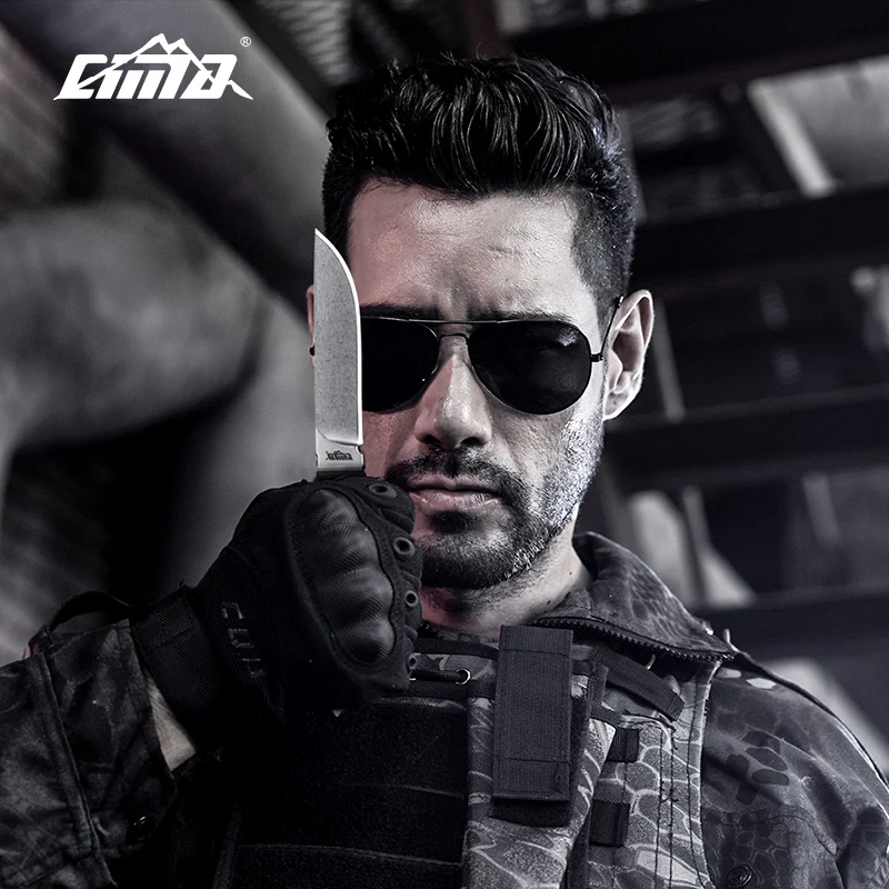 CIMA-G892 AUS-8 high hardness Diving Knife Full-Tang survival fixed blade hunting knife K Sheath,8mm thickness CIMA-G892 AUS-8 high hardness Diving Knife Full-Tang survival fixed blade hunting knife K Sheath,8mm thickness
