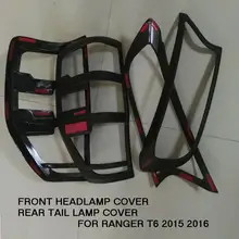FREE SHIPMENT FOR RANGER T6 TXL FRONT HEAD LAMP COVER REAR TAILLAMP COVER FOR RANGER T6 TXL 2015-2016