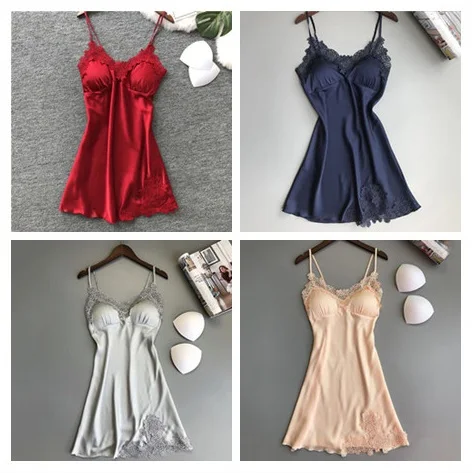 Women Sexy Silk Nightwear Lace Dressing Lingerie Babydoll Belt Bath Robe Women Sexy Nightwear Female Bathrobes