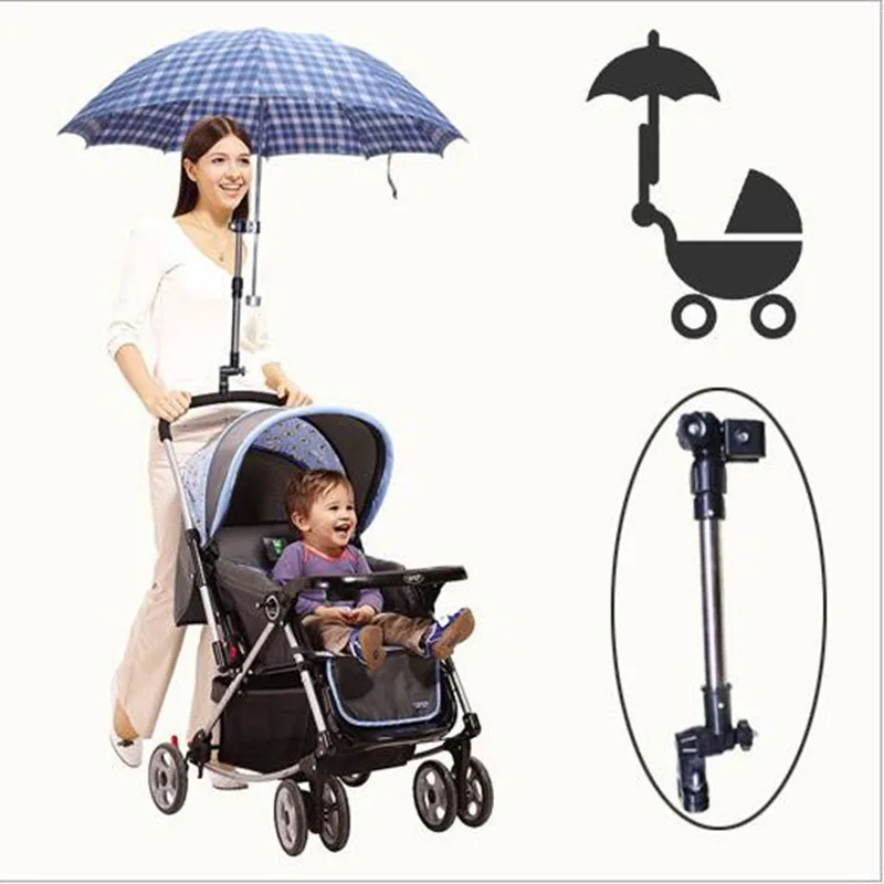 Baby Pushchair Chair Umbrella Bar Holder Mount Stander Stroller Accessories New 