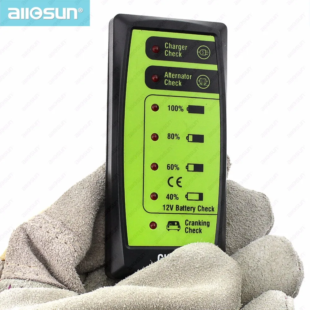 Цифровой анализатор автомобильных аккумуляторов 12 В С ЖК дисплеем|battery tester|battery