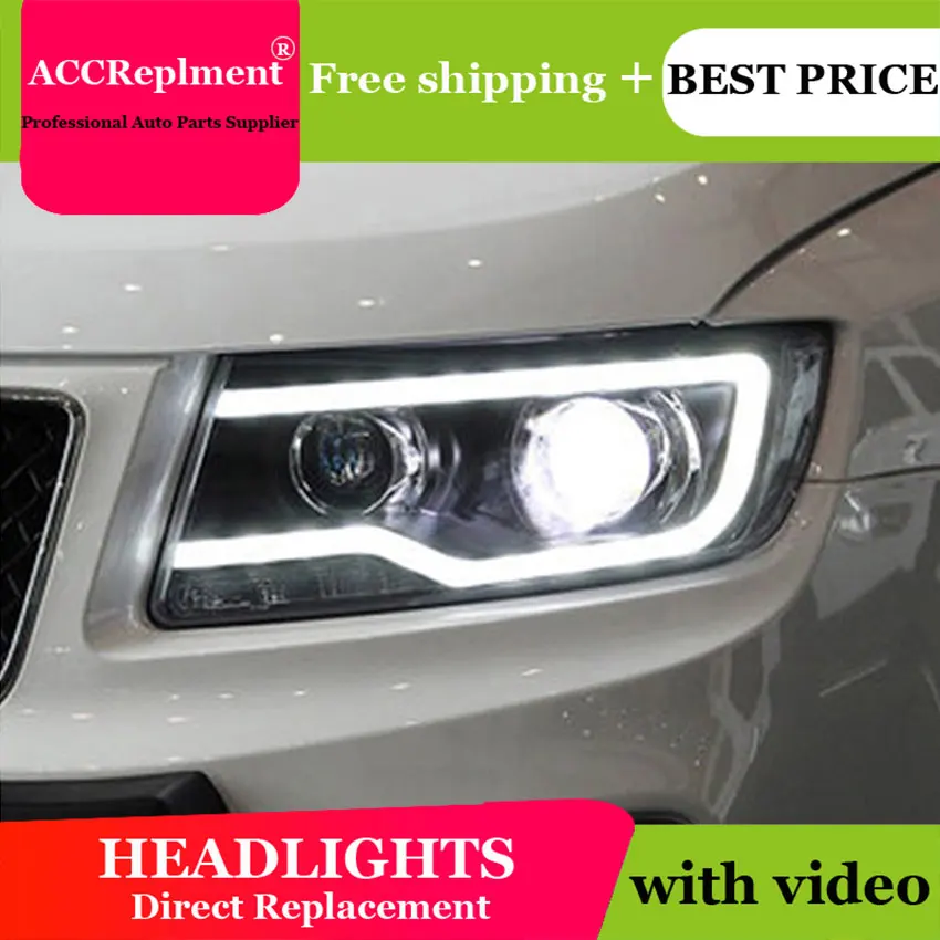 Car Styling for Jeep Compass LED Headlight Projector Headlights DRL