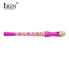 ИРИН 8-флейта с отверстиями кларнет пикколо-труба игрушки Дерево Розовый раннее образование игрушки Музыкальный инструмент образование