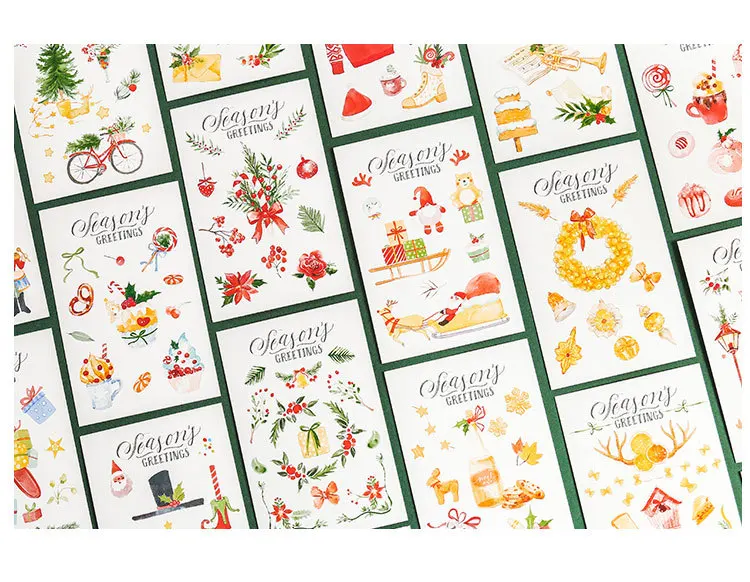 30 листов/упаковка Merry рождественские открытки DIY подарочные карты Рождество тема бумажные карты милые канцелярские