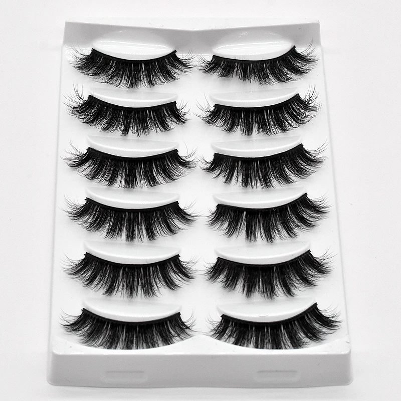 

NEW 6 pairs natural false eyelashes fake lashes long makeup 3d mink lashes eyelash extension mink eyelashes for beauty