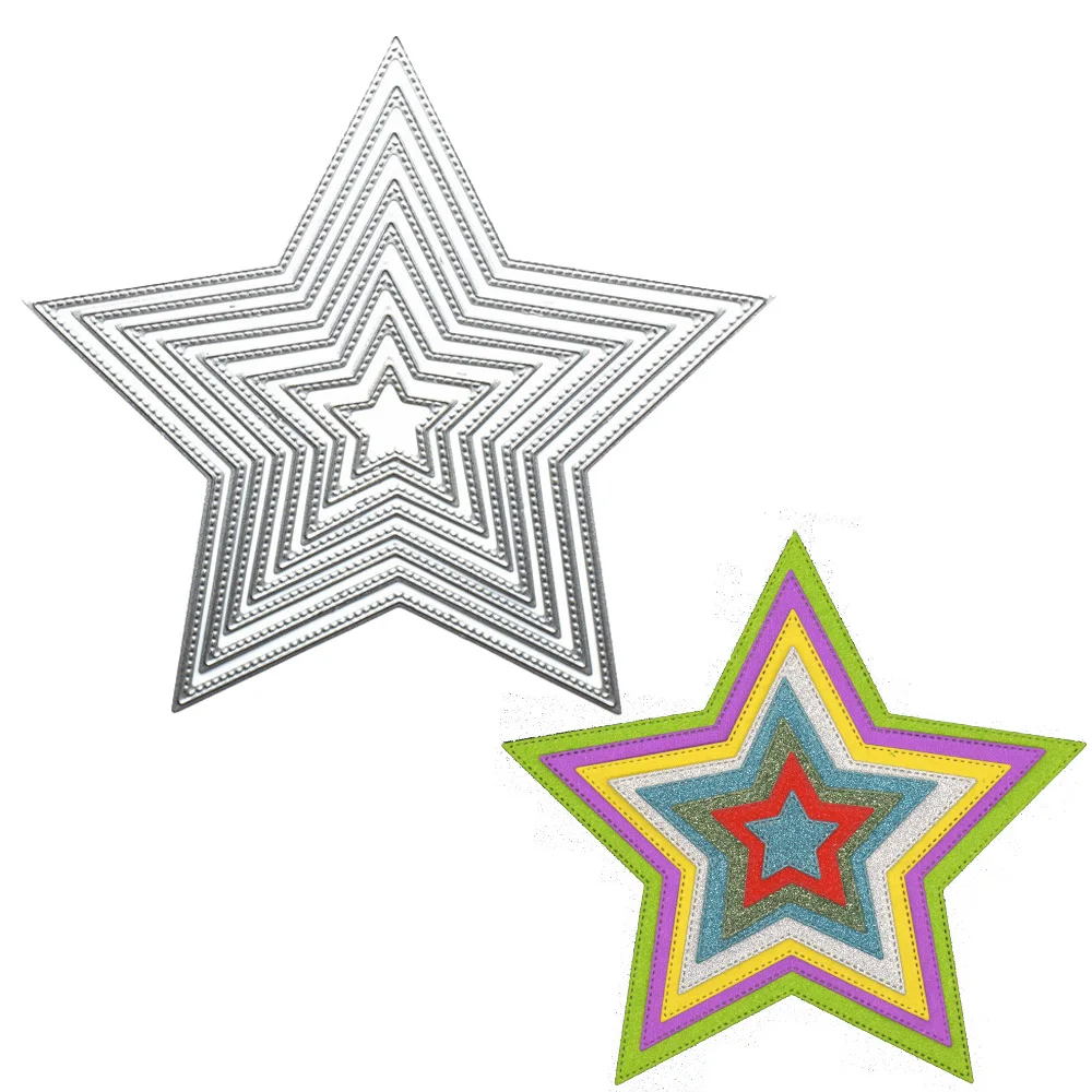 

New Basic Star Cutting Dies Carbon Steel Metal Die Cutter Scrapbooking Decorative Paper Cards Template