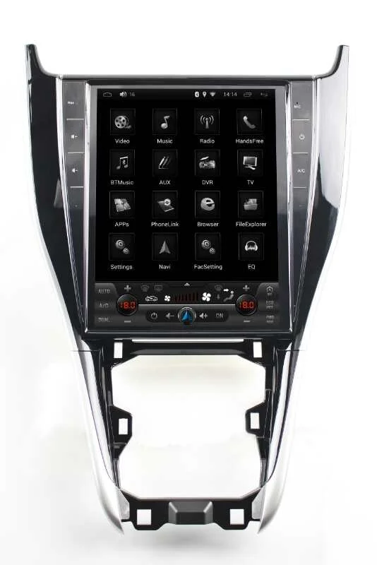 "YOKOTRON" 10," Telsa стиль сенсорный Android 7,1 Автомагнитола RDS для Toyota Harrier 2013-+ gps