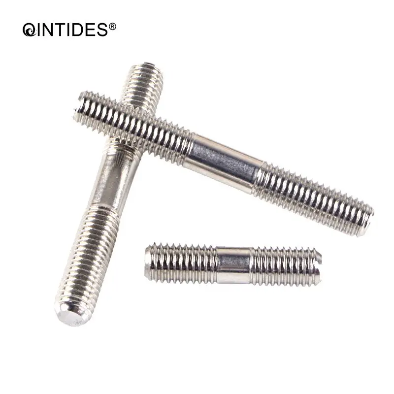 

QINTIDES M6 M8 M10 Double end studs (clamping type) 304 stainless steel Isometric double head bolts