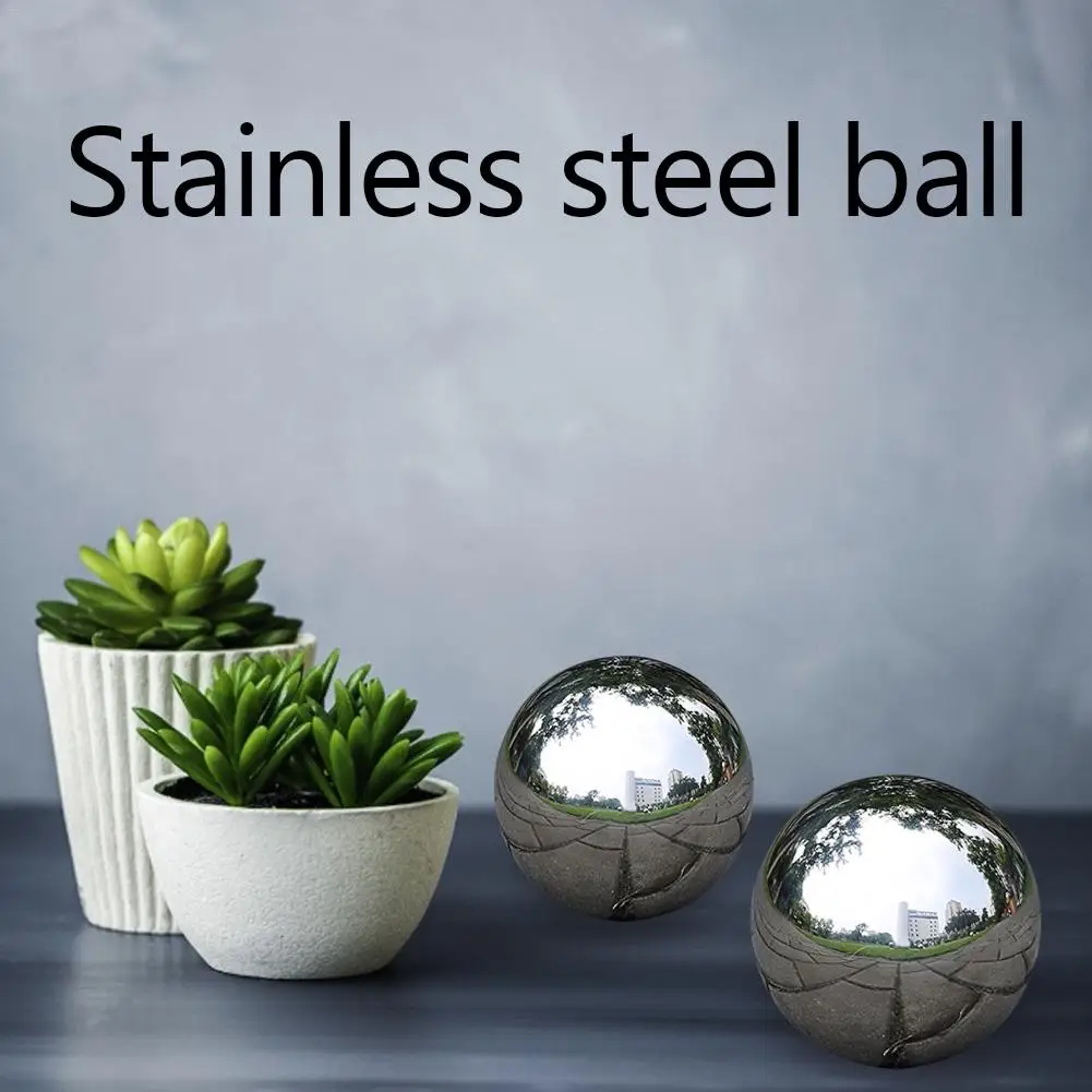 

304 Stainless Steel Hollow Ball Rivet Nut Ball High Brightness Shine Sphere With M6 Galvanic Mirror Ball For Home Decoration