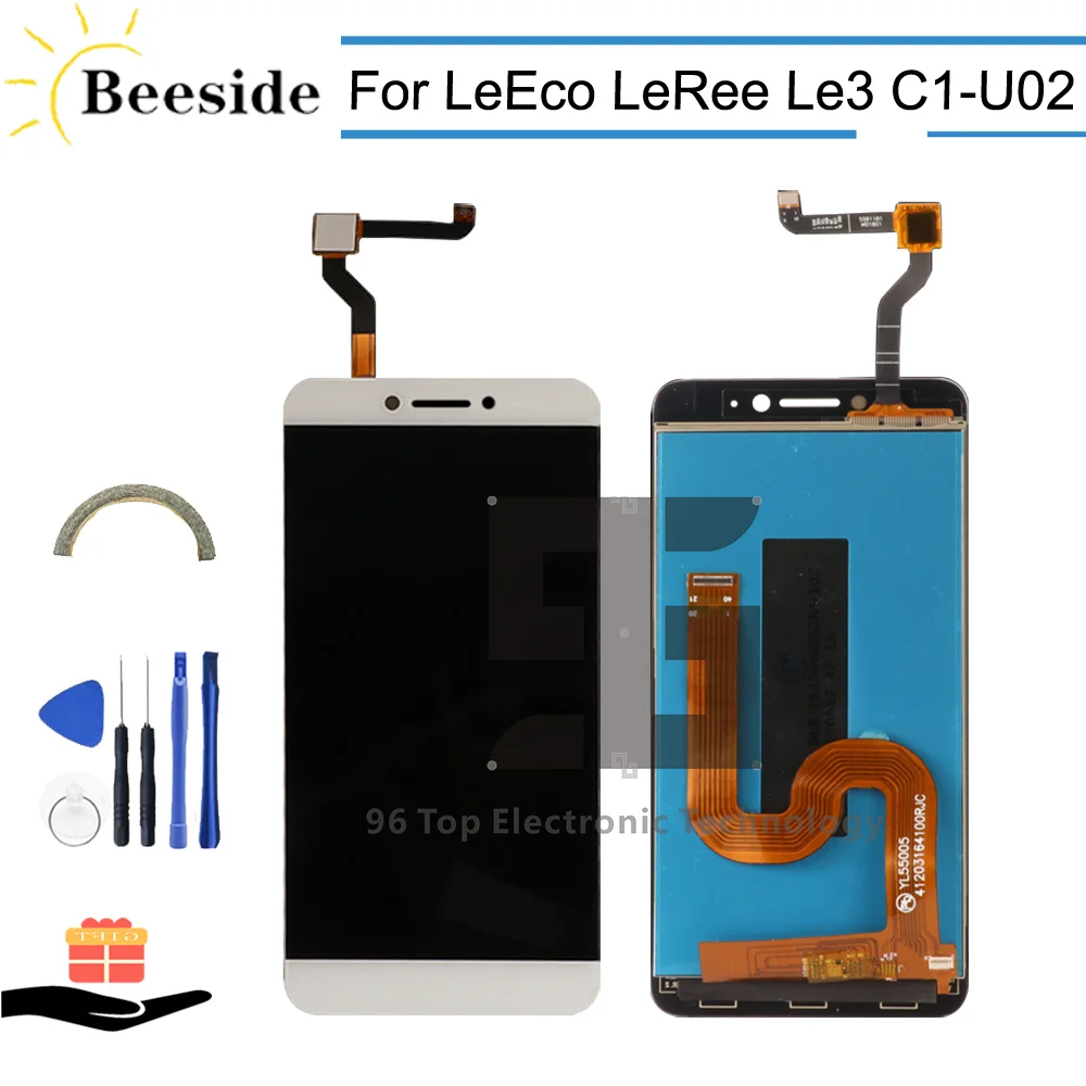 Продажа AA + качественный ЖК дисплей 5,5 для LeEco Letv LeRee Le3 L e 3 C1 U02 глобальная версия ЖК дисплей кодирующий преобразователь сенсорного экрана в сборе Зам...