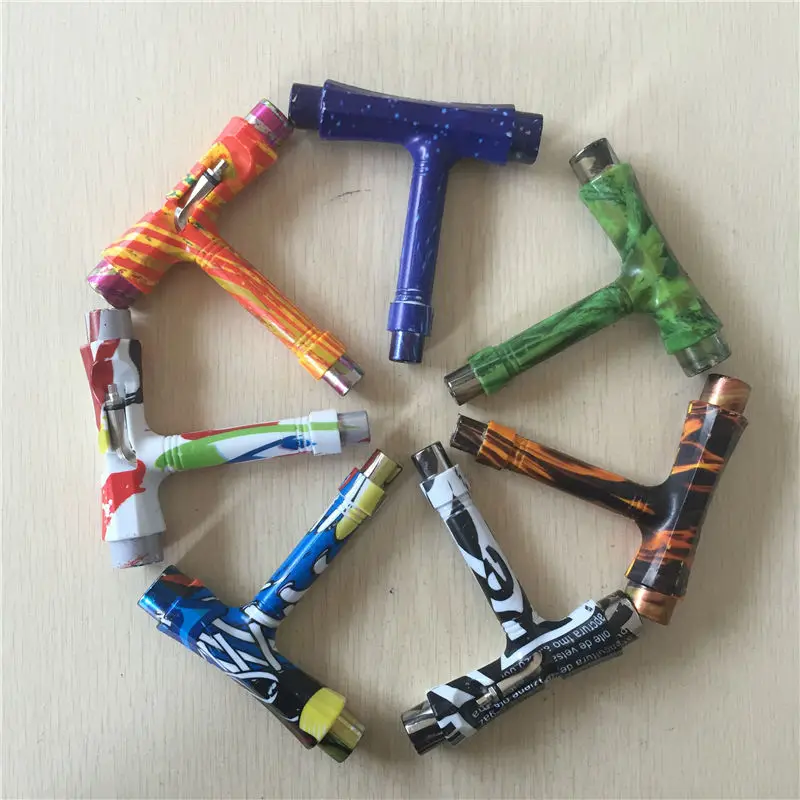 Skateboard Tools T Tools with L Key Metal & Plastic Pure color Tools