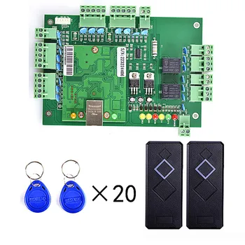 

SZBestWell 2 Pieces Card Reader+20pcs RFID Card+Free English Software+TCPIP Two Door Access Control System