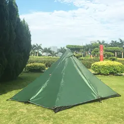 Одноместная дорожная палатка двухслойная защита от ветра, от дождя палатка с москитной сеткой 4 сезонная палатка для кемпинга на открытом