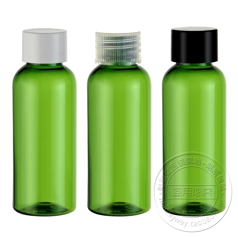 Wholesale 50ml green general lid bottle cleanser , shampoo , essence deconsolidator , lw d 50a
