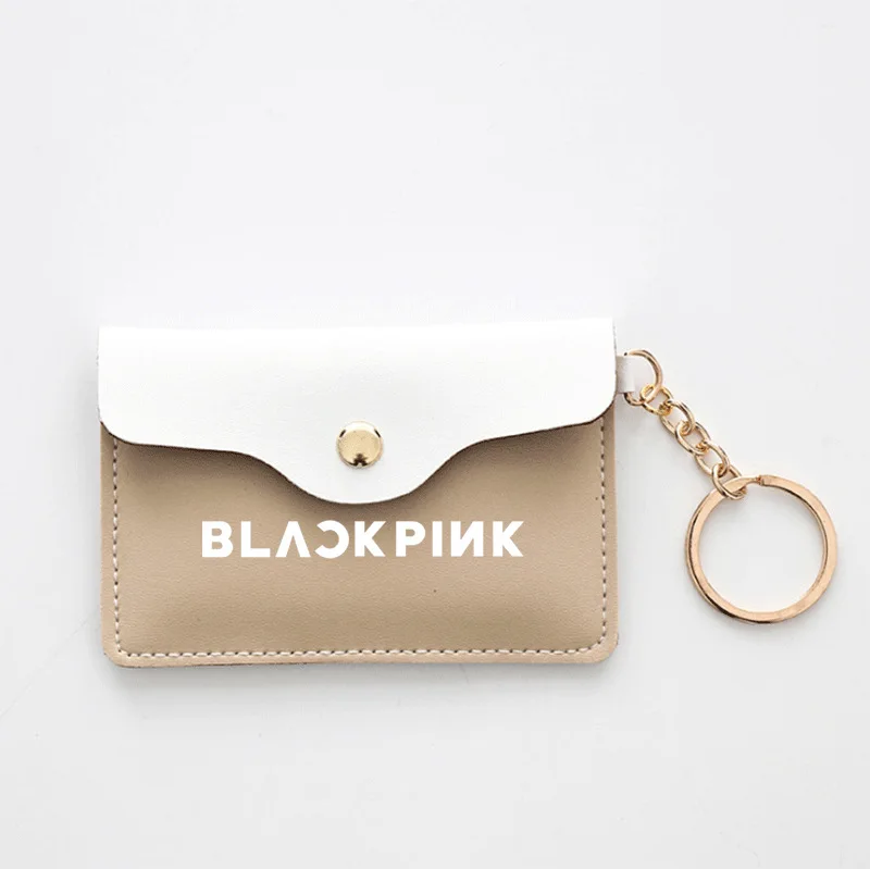 Новое прибытие Черный Розовый Симпатичный Брелок Мини Кошелек kpop Лиза Роза письмо сумочка с кармашками кавайный кошелек маленькая сумка - Цвет: BLACKPINK-14