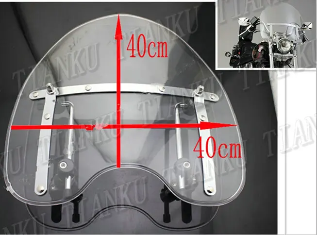 Универсальная прозрачная ветровая панель для Yamaha VStar 400 650 1100 1300 Virago Xv 250 535 750 Road Star