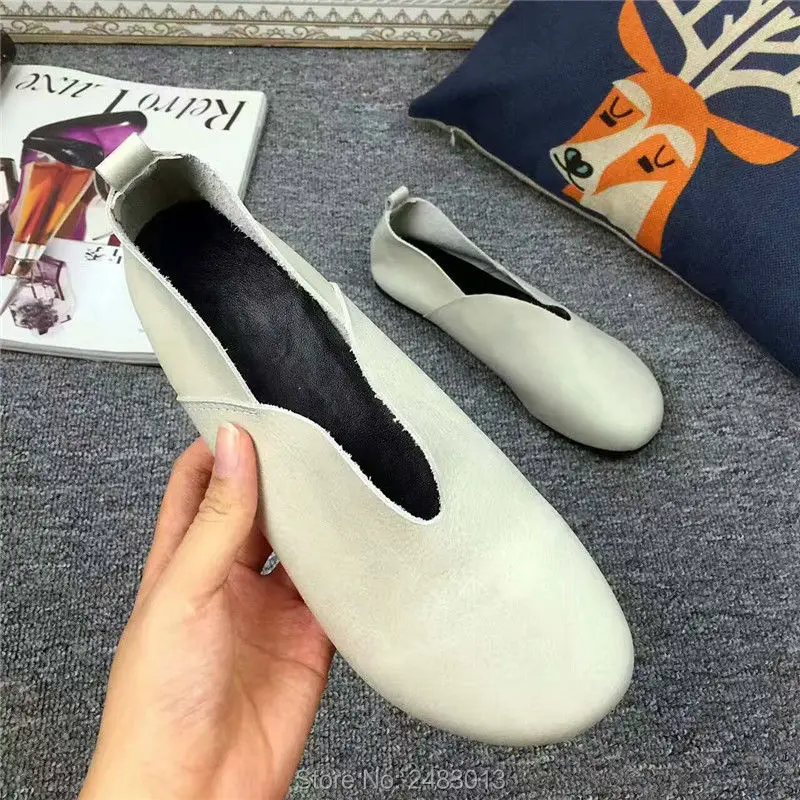 SexeMara New Fashion Forest style Genuine Leather Women shoes soft Cowhide female Casual Shoes size 34-40 6 Colors Free shipping