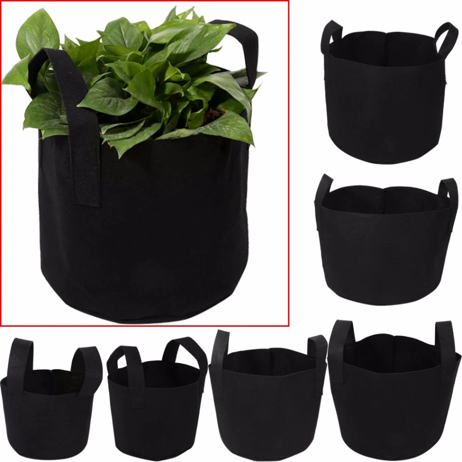 

1/2/3/5/7/10 Gallon Black Garden Plant Grow Bag Vegetable Flower Pot Planter DIY Potato Garden Pot Plant Eco-Friendly Grow bag