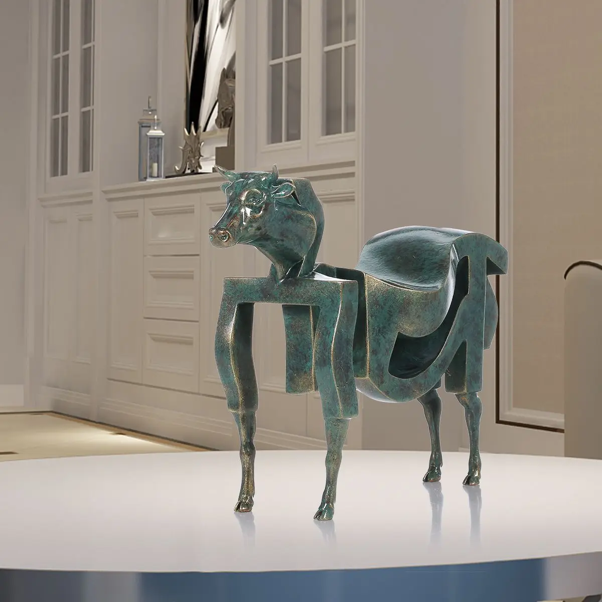 Абстракционизма скот смолы скульптура 3D моделирование первоначально