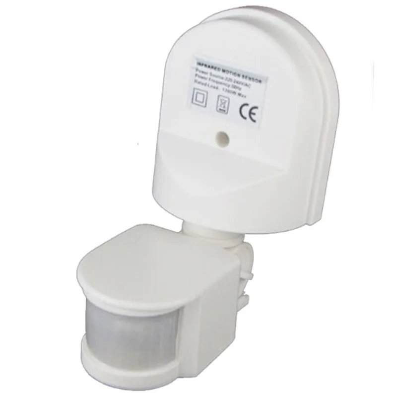 

180 Degree 12M Automatic Adjustable Security Infrared Motion Sensor Switch 110V-220V PIR Detector Wall Mount Outdoor Light Lamp