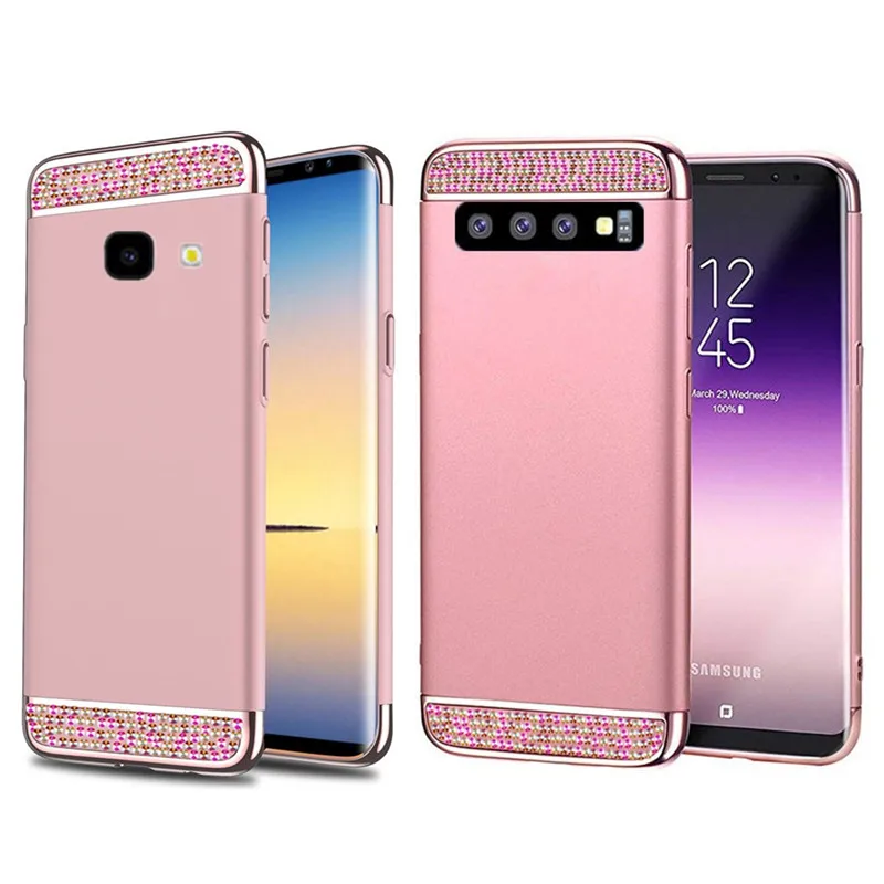 

shiny crystal Case For Samsung J4 Plus Case J4 Core armor Hard Silicone For Samsung Galaxy S10e S10 J6 Plus J8 Phone case Cover