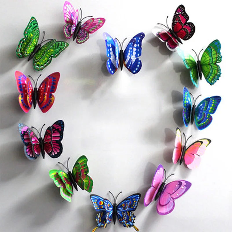 Imanes de nevera de fotos decorativo cosylove 12 Pack luminoso mariposa imanes para nevera perfecto para magnético mensaje pizarra 25 mm/1    diámetro oficina armarios Tablón de anuncios 