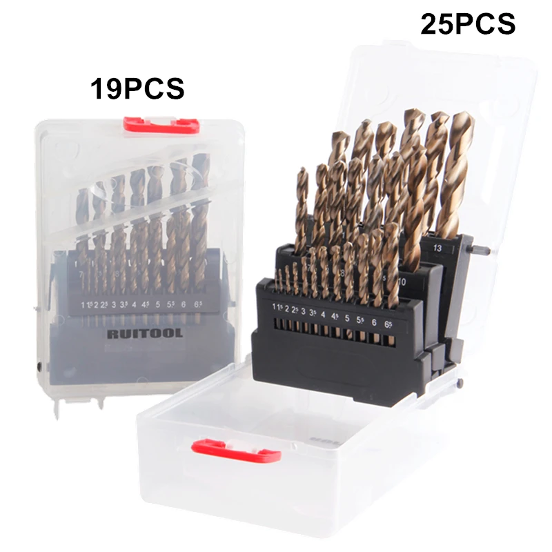 1-10Mm/1-13Mm Drill Bit Set Originale Cobalto M35 Metal Cutter Per L'Acciaio Inossidabile Legno Di Perforazione Utensili Elettrici