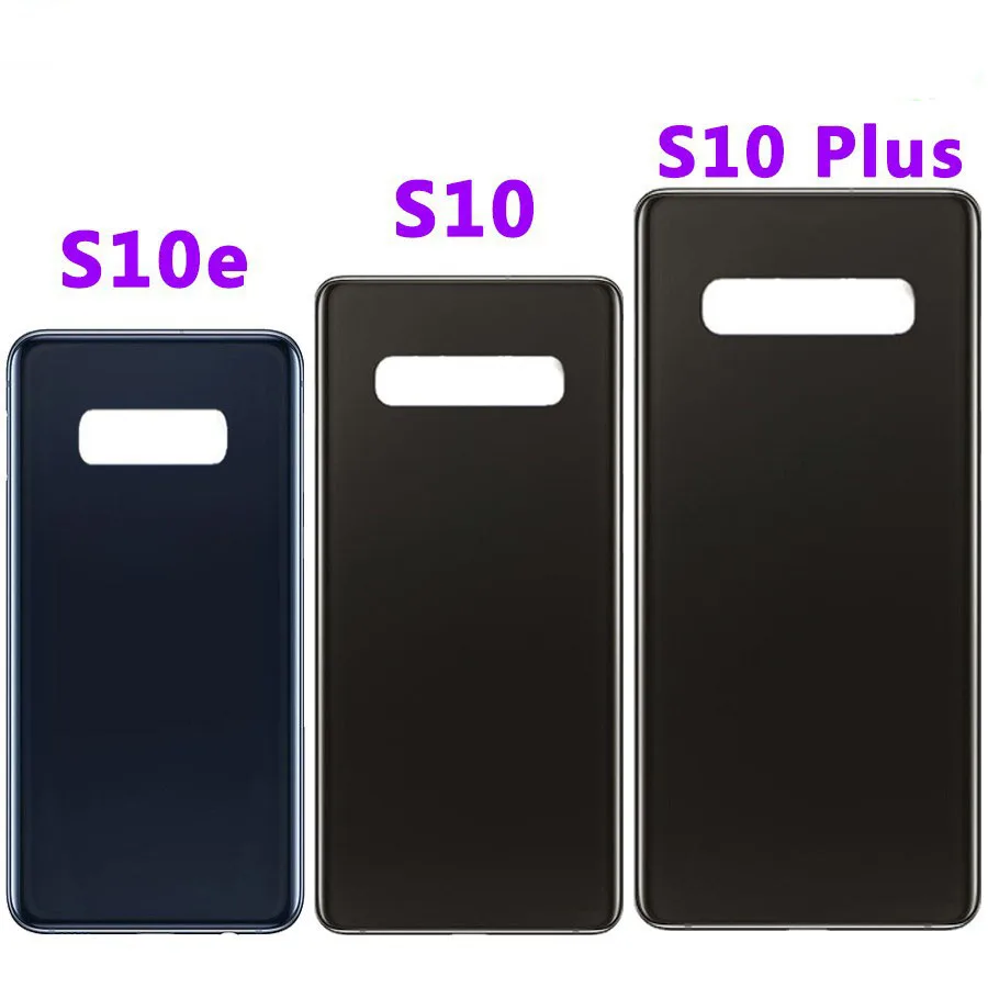 5 шт. для samsung Galaxy S10 S10 E S10 Plus крышка батареи за стеклянной крышкой Футляр с логотипом и наклейкой