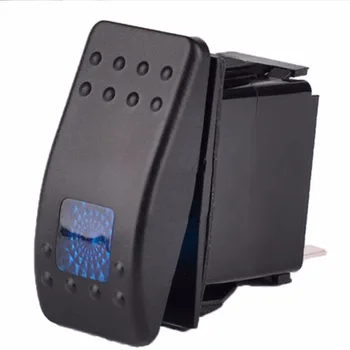 

Car Boat Truck Light Toggle Switch 3pin Waterproof 12V 20A Bar Carling Style Blue Rocker SPST ON-OFF Switch New Arrival