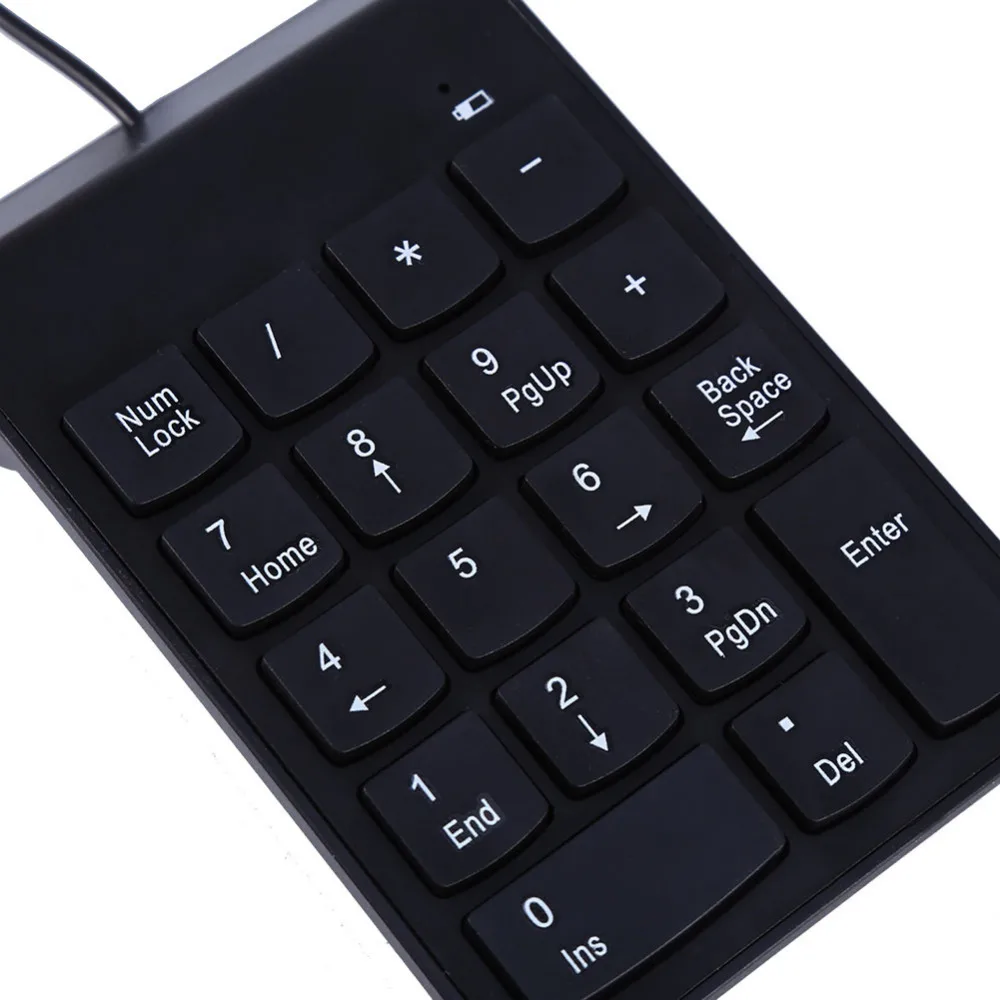 Цифровая клавиатура USB Проводная Мини-Клавиатура для ноутбука настольного ПК Pro компьютерная клавиатура Numpad 18 клавиш Универсальная клавиатура