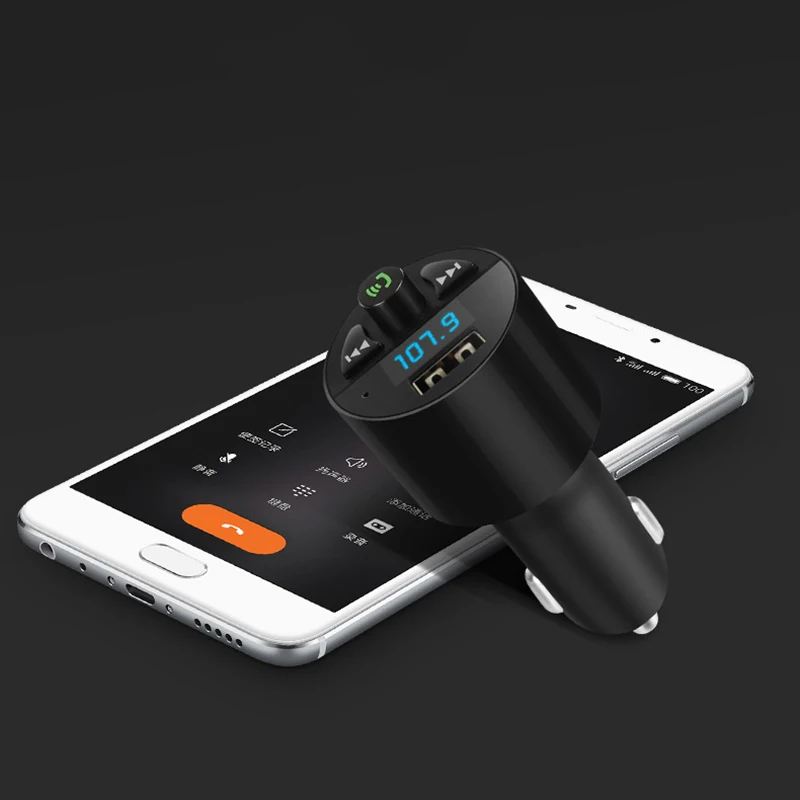 Thbelieve Auto Charger 5V 2.1 A Bluetooth Car Chargers USB Support Music Player Free Calling Car Mini USB Car Charge For Phone (19)