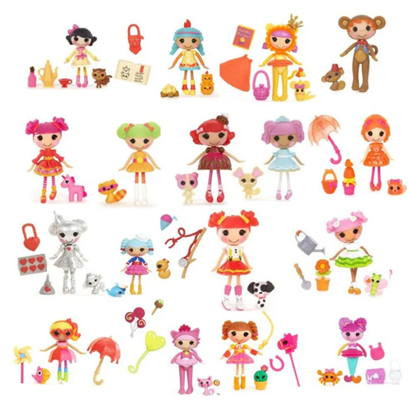 3 дюймовые оригинальные MGA куклы Lalaloopsy с аксессуарами Мини для девочек игрушечный