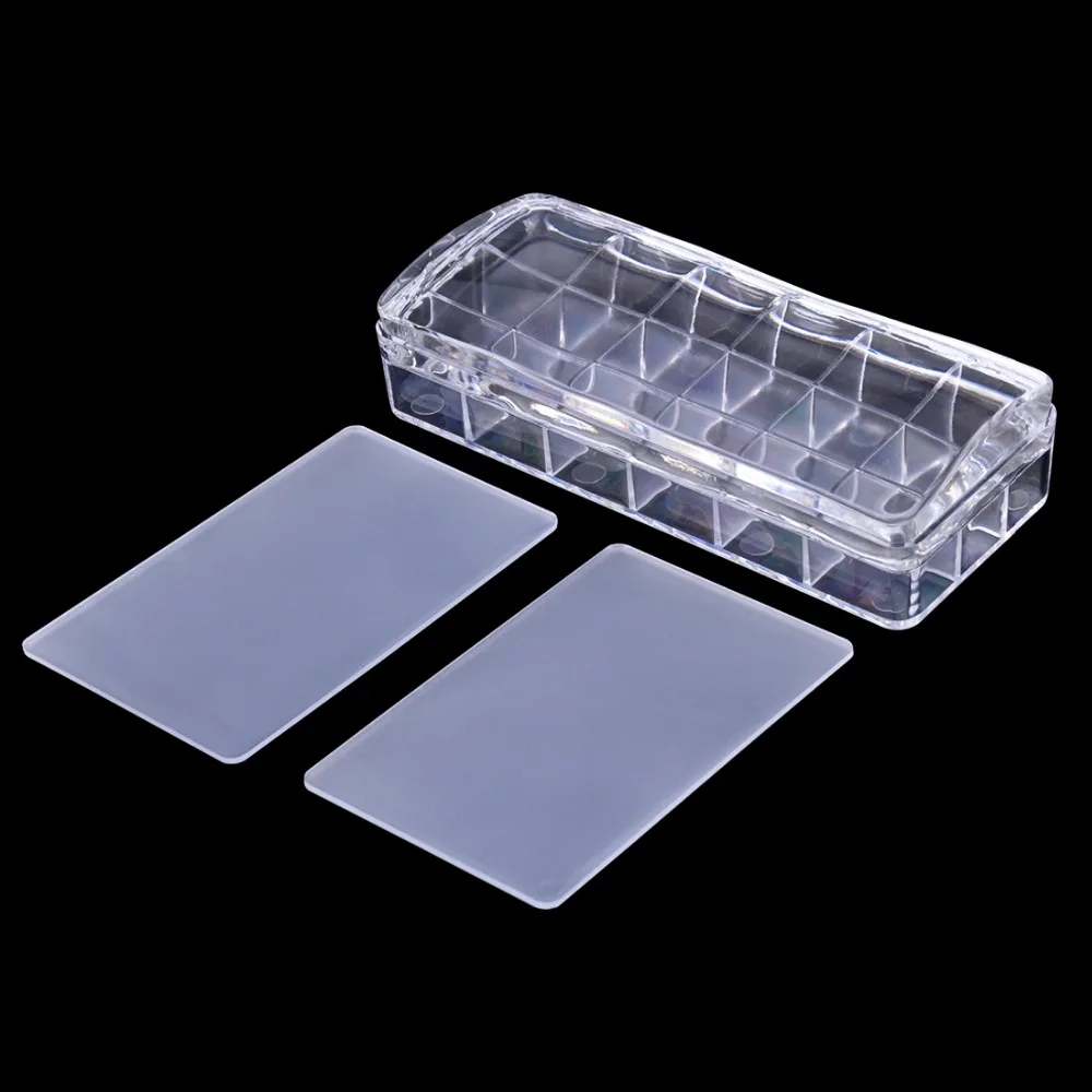 

Biutee 12.5*5.5cm Big Size Clear Jelly Nail Stamper Rectangular Silicone Soft Nail Art Stamper & 2 Scrapers Stamping Tool