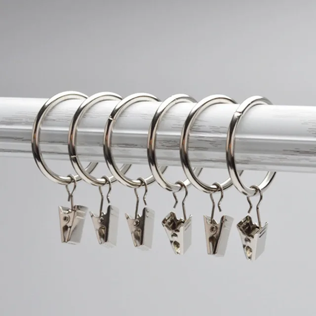 10PCS High Quality Unmovable Stainless Steel Curtain Rod Clips Window Shower Curtain Rings Hanging Clamp Ring Drapery Clips-in Curtain Decorative ... 10PCS High Quality Unmovable Stainless Steel Curtain Rod Clips Window Shower Curtain Rings Hanging Clamp Ring Drapery Clips-in Curtain Decorative ...