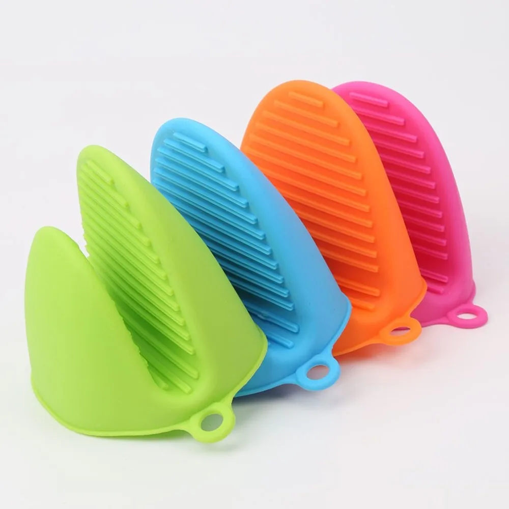 

Silicone anti-scalding gloves dish holder kitchen insulation tray dish bowl baking oven with hand clip