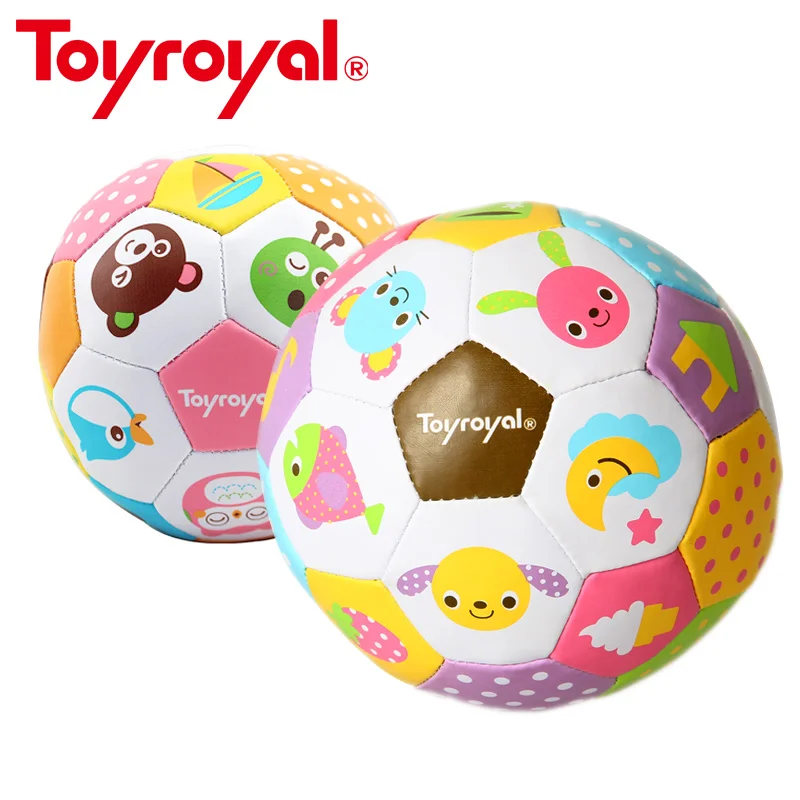 ToyRoyal мягкая детская погремушка мяч для малышей мягкое кольцо с футбольными мячами колокольчик сенсорная игрушка мяч для ребенка 0-12 месяцев Детский подарок для игры кожа