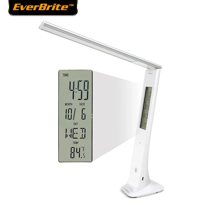 EverBrite, умный светодиодный настольный светильник, перезаряжаемый, USB, ночник, с сенсорным управлением, с регулируемой яркостью, для чтения, учебы, сна