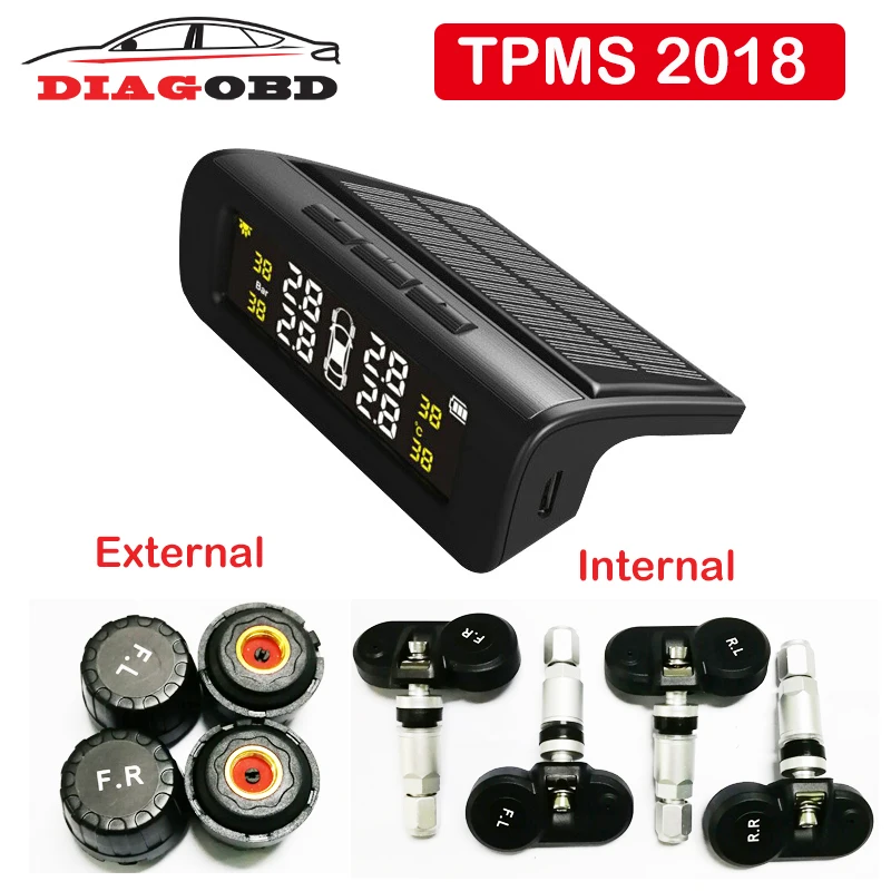 2018 солнечная система TPMS s контроля давления в шинах автомобильный монитор