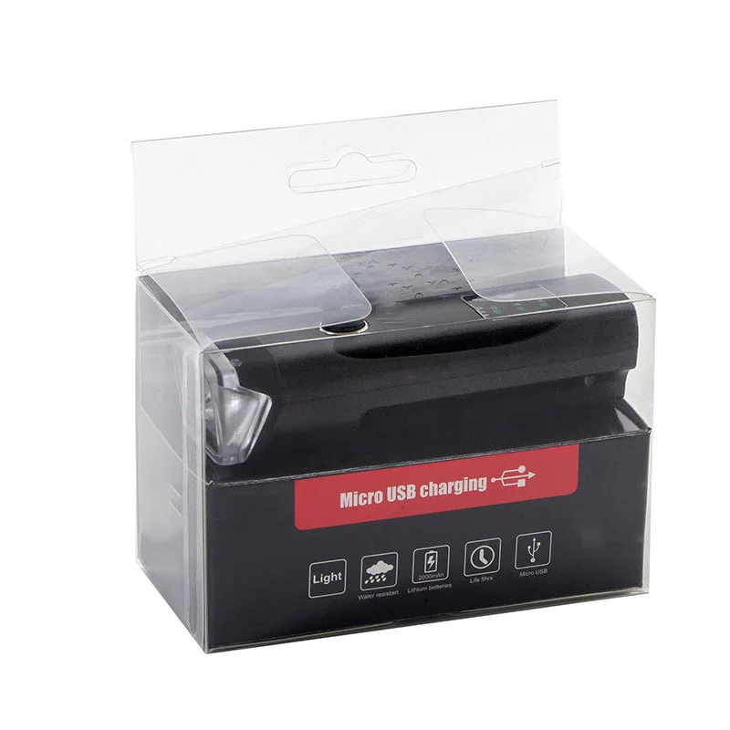 Cheap USB Rechargeable Bike Front Light Cycling Waterproof Bike Headlights With Remote Button Front Built-in Battery Bike Accessories 0