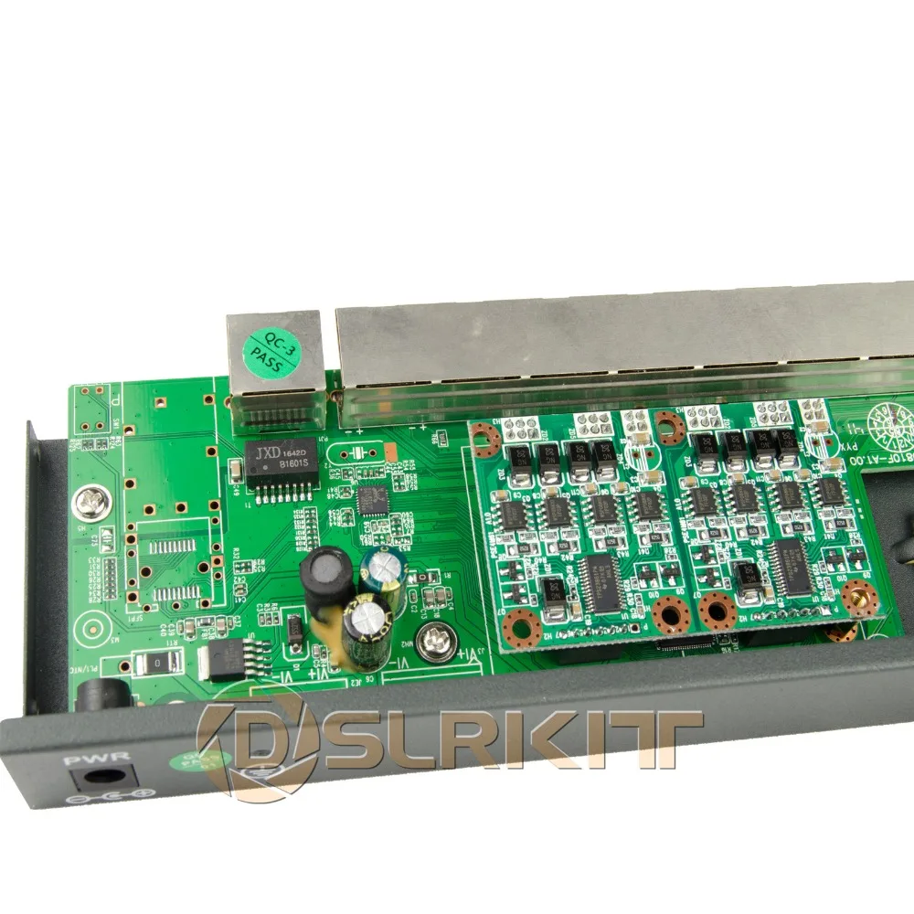 DSLRKIT 120 ватт 9 Порт 8 PoE коммутатор 802.3af 802.3at питание по Ethernet PSE18AT