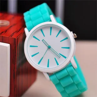 

2015 New Famous Brand Geneva Silicone Quartz Watch Women Jelly Casual Dress Watches Relogio Feminino Clock Pink Hot Sale